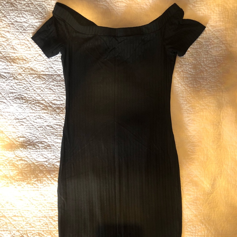 Tight black dress